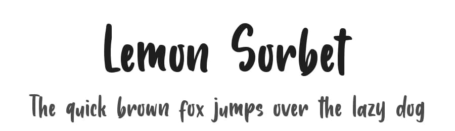 Lemon Sorbet by DM Letter Studio - Dimas Prasetyo — Script Handwritten Font