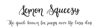 Lemon Squeezy by Amber Nest — Script Handwritten Font — thumbnail 1