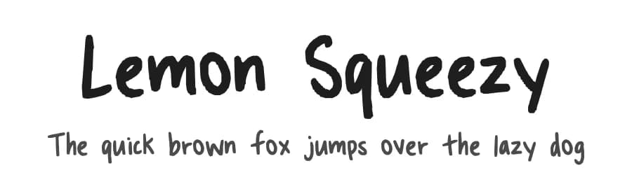 Lemon Squeezy by Lindsay Tatman — Script Handwritten Font