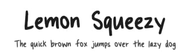Lemon Squeezy by Lindsay Tatman — Script Handwritten Font — thumbnail 1
