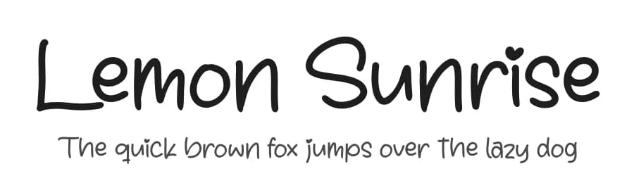 Lemon Sunrise by Perspectype Studio - Letterena.com — Script Handwritten Font