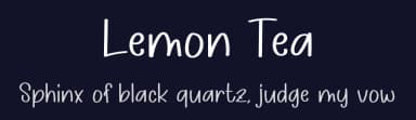 Lemon Tea by Luluk Surotul — Script Handwritten Font — thumbnail 2