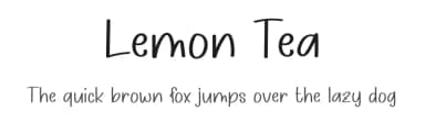 Lemon Tea by Luluk Surotul — Script Handwritten Font — thumbnail 1