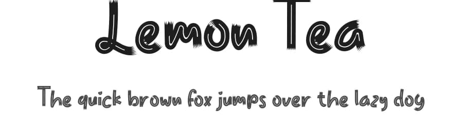 Lemon Tea by K_IN Studio — Script Handwritten Font