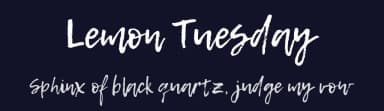Lemon Tuesday by Jovanny Lemonad — Script Handwritten Font — thumbnail 2