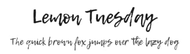 Lemon Tuesday by Jovanny Lemonad — Script Handwritten Font — thumbnail 1