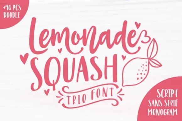 Lemonade Squash Font by Keithzo (7NTypes) — Script Handwritten Font