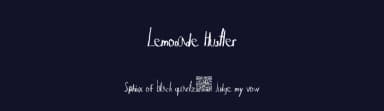 Lemonade Hustler by Xerographer Fonts — Script Handwritten Font — thumbnail 2
