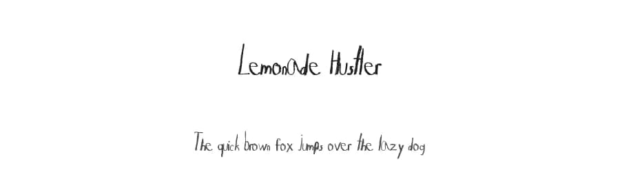 Lemonade Hustler by Xerographer Fonts — Script Handwritten Font
