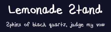 Lemonade Stand by Genna Boyer — Script Handwritten Font — thumbnail 2