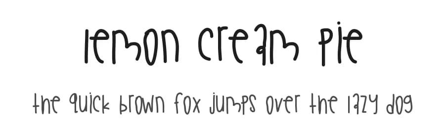 Lemon Cream Pie by Des Gomez — Script Handwritten Font