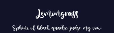 Lemongrass by Kong Font — Script Handwritten Font — thumbnail 2