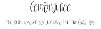 Lemonjuice by Micro Andi — Script Handwritten Font — thumbnail 1