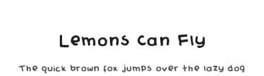 Lemons Can Fly by Pi Luo Chiu — Script Handwritten Font — thumbnail 1
