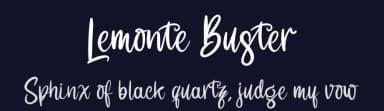 Lemonte Buster by Perspectype Studio - Letterena.com — Script Handwritten Font — thumbnail 2