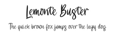 Lemonte Buster by Perspectype Studio - Letterena.com — Script Handwritten Font — thumbnail 1