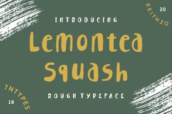 Lemontea Squash Font by Keithzo (7NTypes) — Script Handwritten Font