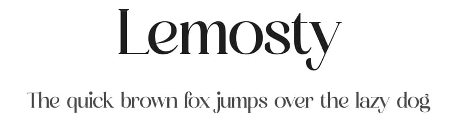 Lemosty by Storytype Studio — Serif Font