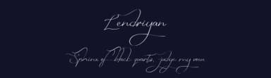 Lendriyan by liart type — Script Handwritten Font — thumbnail 2