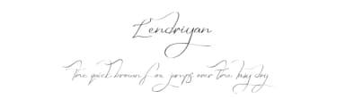 Lendriyan by liart type — Script Handwritten Font — thumbnail 1