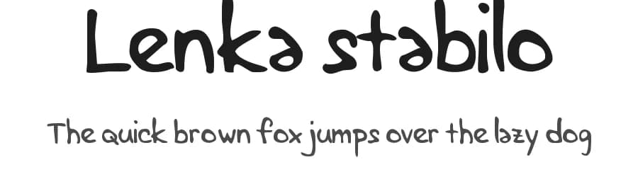 Lenka stabilo by LenkaLenka — Script Handwritten Font