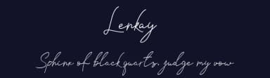 Lenkay by Nabila — Script Handwritten Font — thumbnail 2