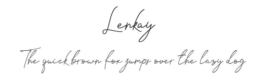 Lenkay by Nabila — Script Handwritten Font