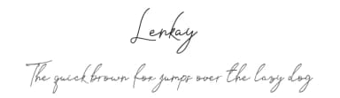 Lenkay by Nabila — Script Handwritten Font — thumbnail 1