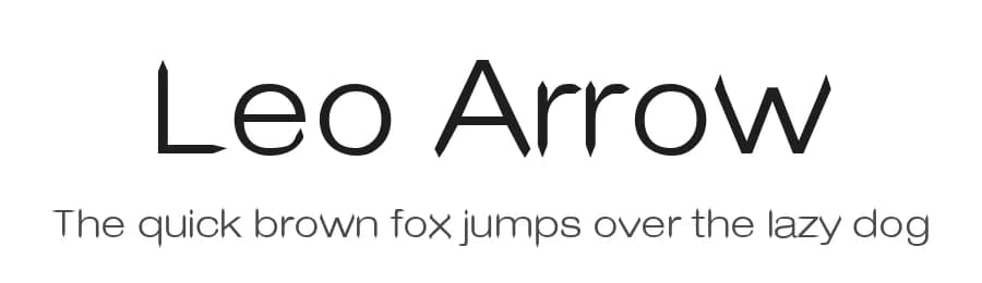 Leo Arrow by Typeface Florence — Sans Serif Font — preview 1