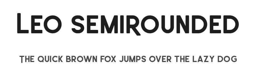 Leo SemiRounded by Wahyu Rahmawan — Sans Serif Font