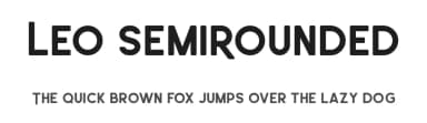 Leo SemiRounded by Wahyu Rahmawan — Sans Serif Font — thumbnail 1