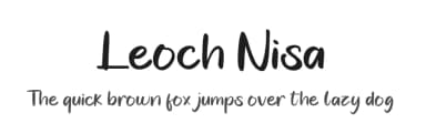 Leoch Nisa by Paily Studio — Script Handwritten Font — thumbnail 1