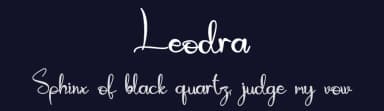 Leodra by Vincentius Kriswandono — Script Handwritten Font — thumbnail 2