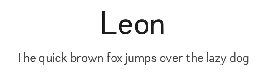 Leon by Zetafonts — Sans Serif Font