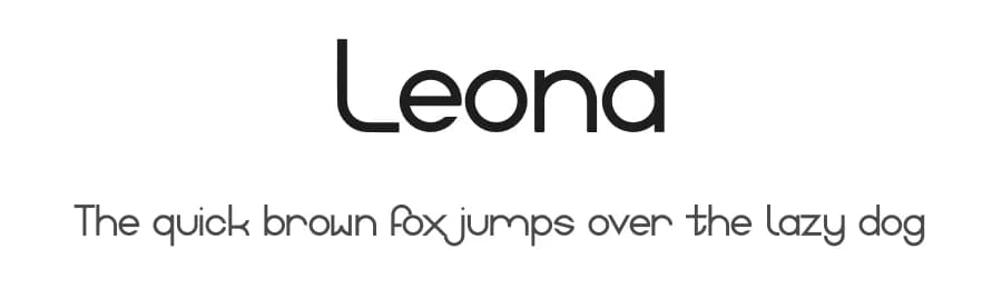 Leona by Jay Hooper — Sans Serif Font