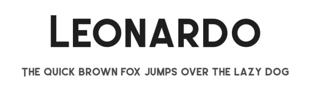 Leonardo by Wahyu Rahmawan — Sans Serif Font