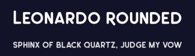 Leonardo Rounded by Wahyu Rahmawan — Sans Serif Font — thumbnail 2