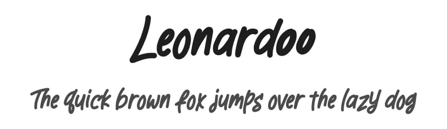 Leonardoo by Elbanadha Creative — Script Handwritten Font