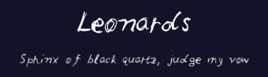 Leonards by Leonard Posavec - LeoSupply.co — Script Handwritten Font — thumbnail 2
