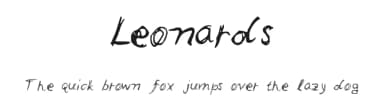 Leonards by Leonard Posavec - LeoSupply.co — Script Handwritten Font — thumbnail 1