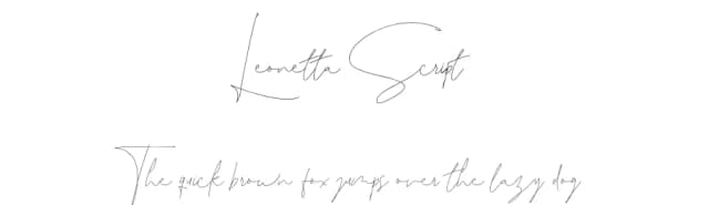 Leonetta Script by Angin Studio — Script Handwritten Font