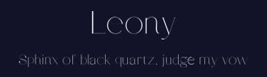 Leony by Gholib Tammami — Serif Font — thumbnail 2
