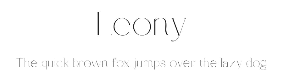 Leony by Gholib Tammami — Serif Font — preview 1