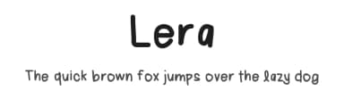 Lera by Lauren Ashby — Script Handwritten Font — thumbnail 1