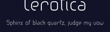 Lerotica by deFharo — Sans Serif Font — thumbnail 2