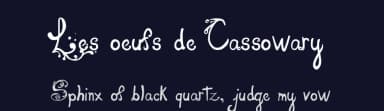 Les oeufs de Cassowary by Albertine Nerevan — Script Handwritten Font — thumbnail 2