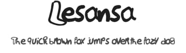 Lesansa by Anne Debaetselier — Script Handwritten Font — thumbnail 1