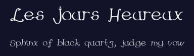 Les Jours Heureux by -arnaud- — Script Handwritten Font — thumbnail 2