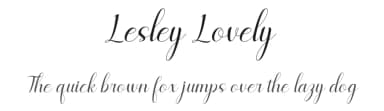 Lesley Lovely by Letterena Studios — Script Handwritten Font — thumbnail 1