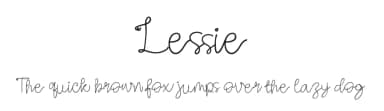 Lessie by Dhabee Studio — Script Handwritten Font — thumbnail 1